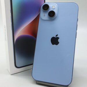 Apple iPhone14 128GB Blue A2881 3L237J/A バッテリ100% ■SIMフリー★Joshin0803【1円開始・送料無料】