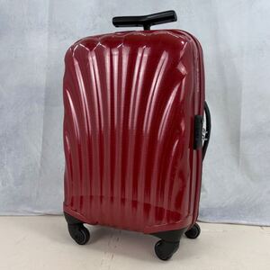 【美品】Samsonite サムソナイト Cosmolite コスモライト SPINNER55 スピナー55 36L 機内持ち込み 4輪 TSAロック レッド 赤 スーツケース