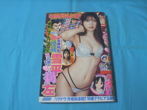 ★中古■週刊ヤングジャンプ2021年 No.31号　■雪平莉左/藤乃あおい/佐藤祐羅/新連載巻頭カラー 黒鉄のヴァルハリアン