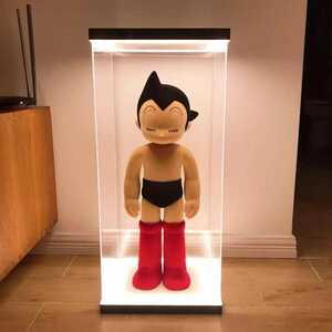 ZCWO 鉄腕アトム ASTRO BOY フィギュア 模型 ソフビ 60cm ビニル ☆専用☆ フィギュアケース 展示ケース LED 照明 アクリル ショーケース