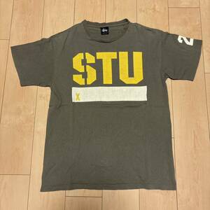 送料無料　オールド　ステューシー　90年代　アメリカ製　両面プリントTシャツ　ヴィンテージ　 Tシャツ ロゴ プリント STUSSY 半袖