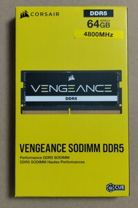 CORSAIR VENGEANCE DDR5 4800MHz ノートPC Sodimm　メモリー 　32GBx2 計64GB