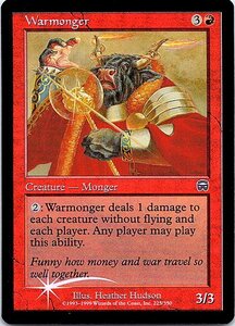 FOIL/戦争売り/Warmonger/メルカディアン・マスクス/英語版/MTG１枚 [FC]