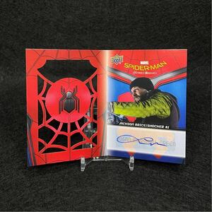 2017 Upper Deck MARVEL Spider-Man Homecoming ショッカー役 ジャクソンブライス 直筆サインカード 100枚限定 ブックレットカード topps 