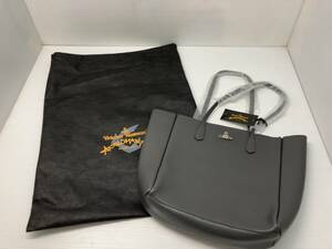 ☆ 美品 タグ付き 保存袋あり VIVIENNE WESTWOOD ヴィヴィアンウエストウッド トートバッグ グレー 通年