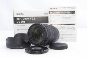 【元箱付き美品】シグマ(Sigma) SIGMA シグマ Sony Eマウント レンズ 28-70mm F2.8 DG DN ズーム 標準 フルサイズ ＃D0112405027A