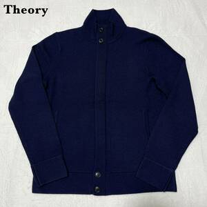 【極美品】Theory ドライバーズニット ダブルフェイス ネイビー 40