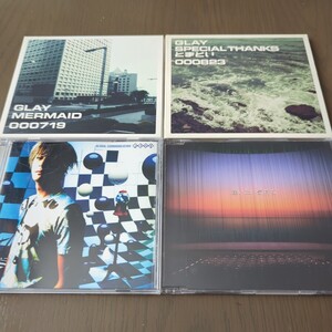 【送料込み】GLAY『MERMAID』『SPECIAL THANKS』『GLOBAL COMMUNICATION』『逢いたい気持ち』4枚セット