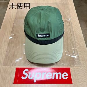 未使用 24ss Supreme Crown Band Nylon 6-Panel Olive タグ ステッカー付 シュプリーム small box logo キャップ ボックスロゴ 帽子