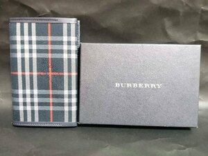 ☆新品☆ BURBERRY バーバリー スタンダードシリーズ マイクロミニシステム手帳 ファブリックタイプ バーバリーチェック布 ブルー ぺんてる