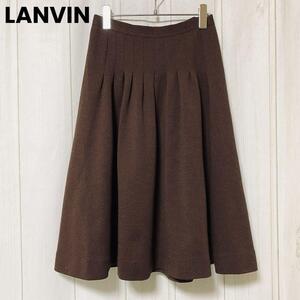 st1022 LANVIN PARISランバンパリ/ ウールスカート/フランス製