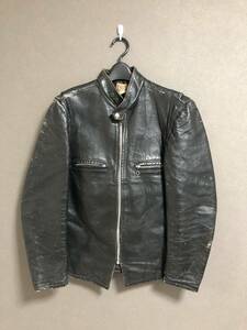 激レア BECK 60s 666 TALON ZIP シングル レザー ライダース ジャケット ベック 36 ブラック