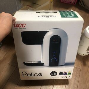 UCC Pelica ペリカ エコポッド専用コーヒーマシン ホワイト 通電のみ確認済み 中古品