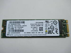 ★☆1円 ～スタート☆SK hynix SC401 SATA SSD M.2 2280 512GB 使用時間:8492H☆★