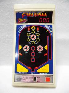 ★レトロ☆GAME★珍品「[送料600円] TOMY ピンボール ELECTRONICS GAME PIN BALL 音のみ 光らない ジャンク」当時物 現状渡し