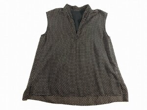 BALLSEY ボールジィ ドット柄 ノースリーブカットソー S 黒Xピンク 超美品