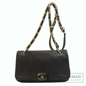 CHANEL シャネル チェーンショルダー マトラッセ ゴールド金具 ショルダーバッグ ラムスキン レディース 中古