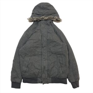 ザ ノースフェイス ジャケット グレー THE NORTH FACE 古着 メンズ M 中綿ジャケット ファー付き 多機能 アウトドアクリーニング済み