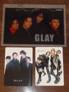 新品未使用★GLAY グレイ ファイル ミニ下敷き 2枚セット★756