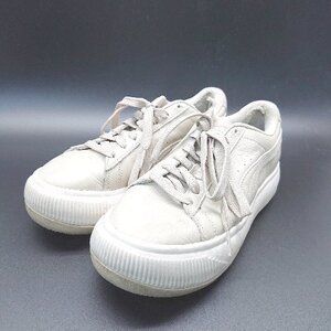 ◇ PUMA プーマ 384870-02 SUEDEMAYUTONAL ローカット スニーカー サイズ24.0 ベージュ レディース E