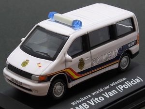 ★★★日曜夜★ルース★(MERCEDES-BENZ) MB VITO VAN (POLICIA)★KITAHARA WORLD CAR SELECTION★EUROPE POLICE★CARARAMA★HONGWELL★1/72