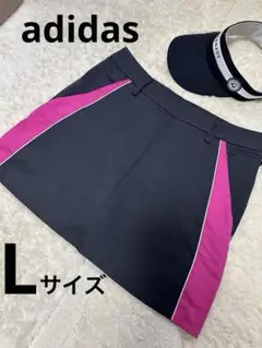 adidas アディダス ゴルフ スカート ブラック/ピンク L