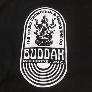 送料無料【Buddah Records】仏陀レコード / ブラック★選べる5サイズ/S M L XL 2XL/ヘビーウェイト 5.6オンス