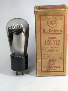 RCA　Radiotron　UX-112　測定データあり　希少管　真空管　19054