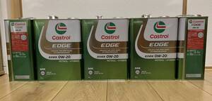 全国送料無料 4L×5本 カストロール エッジ Castrol EDGE エンジンオイル 0W-20 SP GF-6A 4輪ガソリンエンジン車用