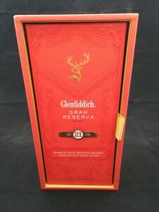 【空瓶】Glenfiddich グレンフィディック 21年 レゼルヴァ ラムカスクフィニッシュ ウイスキー 700ml 40% 箱付 