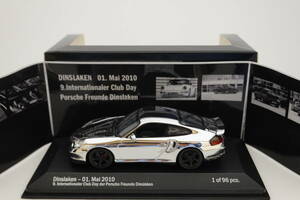 ☆96台限定Silver Chrome☆特注PMA 1/43 Porsche 911 turbo Dinslaken-01.Mai 2010. 9.Internationaler Club Day der Porsche Freunde 