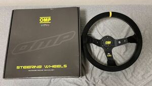 OMP ステアリング CORSICA 330 コルシカ330 95mmディープ 黒スエード 黒スポーク S13 S14 S15 JZX90 100 R32 R33 R34 JZA80 90 RX-7 GC8