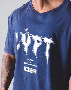 LYFT ロンドンパンクロゴ ヴィンテージ Tシャツ ビッグサイズ オーバーサイズ XL NAVY フィットネス トレーニング 筋トレ CRONOS VEATM