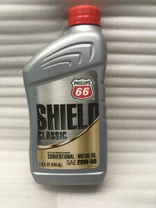 PHILLIPS 66 エンジンオイルSAE 20W-50クォートボトル正規品！新品即決！全国送料一律！ホットロッド