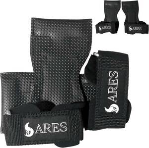 ARES(アレス) パワーグリップ フリーサイズ 筋トレ ラットプルダウン デッドリフト 懸垂 ルーマニアンデッドリフト ブルガリアンスクワット