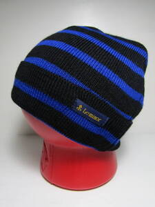  Le minor ボーダーニット cap マリン Marine WooL100% 新品未使用 Made in France フランス製 ネイビーxブルー ニットキャップ