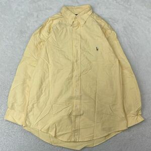 RALPH LAUREN ラルフローレン 綿100% 長袖シャツ コットンシャツ カジュアルシャツ 古着 紳士服 メンズ M相当