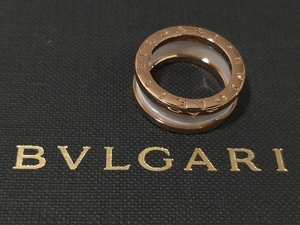 【新品仕上済み】 BVLGARI ブルガリ ＃10 K18 ピンクゴールド ビーゼロワン リング 指輪