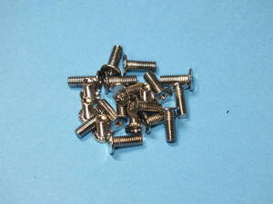 超低頭ネジ　ニッケルメッキ　φ3mm×8mm　20個1組（新品）