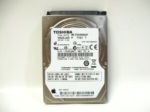 ▽TOSHIBA MK7559GSXF 750GB SATA 5400rpm 8MB 2.5インチ 9.5mm 中古 apple 655-1647A