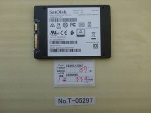 管理番号　T-05297 / SSD / SanDisk / 2.5インチ / SATA / 1TB / ゆうパケット発送 / データ消去済み / ジャンク扱い