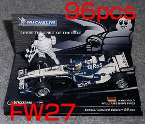 ミシュラン別注 1/43ウイリアムズ BMW FW27 ハイドフェルド WILLIAMS