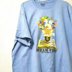 ギルダン　GILDAN　ヴィンテージ　メンズ　Tシャツ　ブルー　XL　プリント