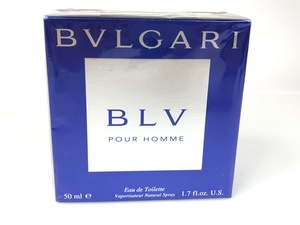 未使用　フィルム未開封　ブルガリ　BVLGARI　ブルー　BLV　プールオム　オードトワレ　ナチュラルスプレー　50ml　YK‐1931