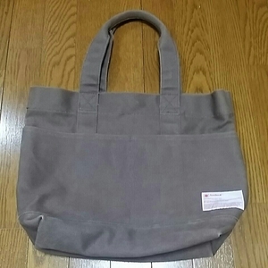 sunDuck×レイジーブルーキャンバストートバッグ茶