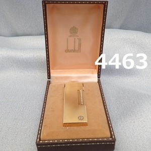 ■AC-4463 Dunhill　ダンヒル　ローラー　ガスライター　ゴールドカラー　ダイヤカット　AD刻印　火花なし 20240608 