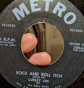 CURLEY JIM カーリー・ジム Rock And Roll Itch◇7インチ◇レア・リイシュー◇ロカビリーBopper