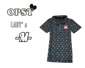 レディースM◇OPST◇半袖ポロシャツ navy