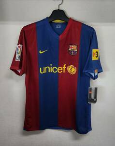 06-07 バルセロナ FC BarcelonaFCB(H)#19 メッシ messi 半袖 Nike リーグ仕様 L