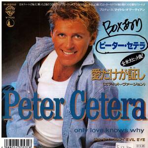 Peter Cetera 「Only Love Knows Why/ Evil Eye」国内盤サンプルEPレコード　Chicago関連